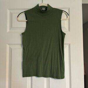 J crew sleeveless turtle neck tank